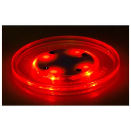 Шайба для аэрохоккея LED «Atomic Lumen-X Laser» (прозрачная, красный светодиод) D65 mm