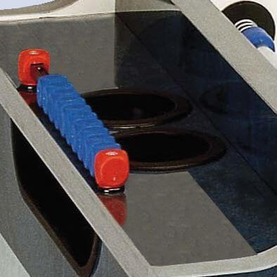Игровой стол - футбол "Garlando Olympic Outdoor" (137x76x90.5см, синий, жетоноприемник) всепогодный, с защитным корпусом